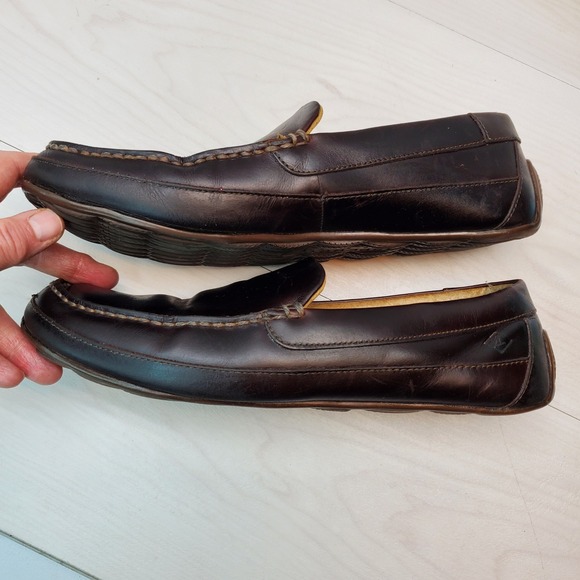 Sperry Top Sider Mens 11.5 M Leather Brown Loafer Driving Shoes STS10725 - Picture 4 of 11
